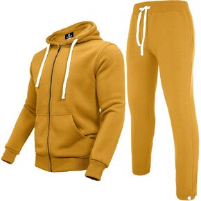Men's Tracksuits Sweatsuits 2 Piece Casual Sweat Jogging Suit Set Athletic Full Zip Hoodies and Sweatpant Outfits