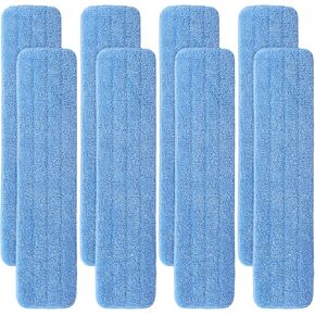 Replacement Microfiber Pad for Rubbermaid Commercial 24 Inch Mop Head - 8 Pack Wet & Dry Commercial Cleaning Refills Reusable Mop Refills Fit for Any Microfiber Flat Mop System 24" in Kuwait