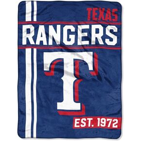 Northwest MLB Texas Rangers Micro Raschel Throw, One Size, Multicolor