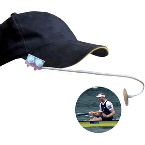 2pc Ball Cap Rear View Mirror,Safe Mirror for Rowing,Walking Hat Rear View Mirror,Fishing Cap Mirror