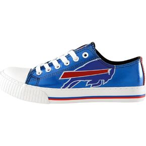 FOCO Buffalo Bills NFL Womens Team Color Metallic Sneakers - 6