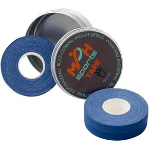 Tape - (3 Rolls - 0.39 inch/32 feet Long) | Athletic Finger Tape for Judo, Jiu Jitsu, Weight Lifting, Volleyball, Rock Climbing, Baseball | Latex-Free Medical Tape with Portable Tin