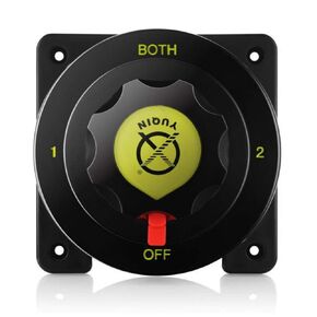 12V 24V Battery Selector Switch Rated 300A 450A Intermittent Marine Boat Battery Switch Heavy Duty Battery Disconnect Switch for Boats