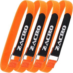 Zacro Bike Rack Straps, 2/4 PCS Adjustable Bike Wheel Strap with Upgraded Gel Grip & Stonger Metal Buckle, 24/31.5 Inches Anti-Slip Bicycle Tire Stabilizer Strap