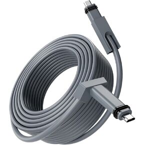 GUUGEI Starlink Cable 75 ft for Rectangular Satellite Internet V2, SL ethernet Router Replacement Cord,1200Mbps Protocol,Waterproof,Grey,Star Link Accessory