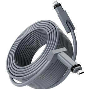 GUUGEI Starlink Cable 75 ft for Rectangular Satellite Internet V2, SL ethernet Router Replacement Cord,1200Mbps Protocol,Waterproof,Grey,Star Link Accessory
