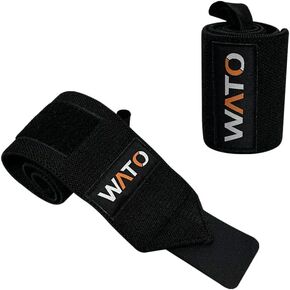 أغطية معصم رياضية / أحزمة معصم لرفع الأثقال، أحزمة رياضية شديدة التحمل مع حلقات إبهام، لفافة لمنافسة رفع الأثقال، تدريب القوة، كمال الأجسام - دعامة معصم للرجال والنساء، عبوة من قطعتين in Kuwait