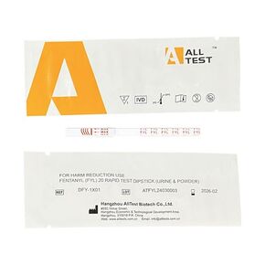 Fentanyl Test Strips - 10 Test Strips Per Pack - #1 Global Selling Fentanyl Test Strips for Powder or Liquid - Harm Reduction Tool, Overdose Prevention, 1 Minute Results, 20ng/mL Cut-off
