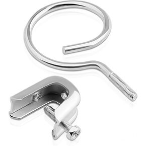 16 Sets 1/4" X 20 Stamped Beam Clamp & Diameter 2" Threaded Ring,Beam Clamps And Hangers Beam Clamp For Threaded Wire Ring Beam Clamps 1/4-20 Inch Thread