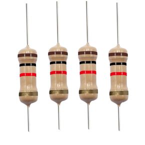 1K Ohm Carbon Film Single Fixed Resistor 1/4 W (0.25 Watts) 5% Tolerance, (1K R, 1K ohm, 1K Ω) Resistor (40 Pack)