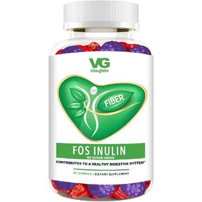 VitaGlobe FOS Prebiotic Gummy Vitamin, 60count