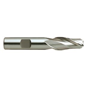 YG-1 01305 HSSCo8 End Mill, 2 Flute, Regular Length, Uncoated Finish, 2-5/16" Length, 3/8"