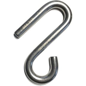US Stainless Stainless Steel 316 S Hook Open End and Narrow End 3/8" Marine Grade Cunningham