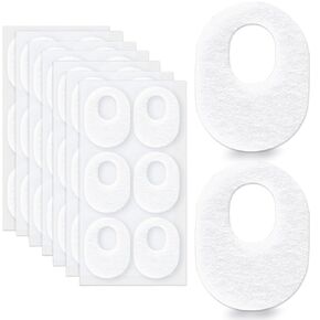 48 Pcs Callus Cushions Soft Felt Callus Oval Shape Corn Pads for Bottom of Foot Self Stick Corn Removers for Toes Women and Men Pain Relief(White)