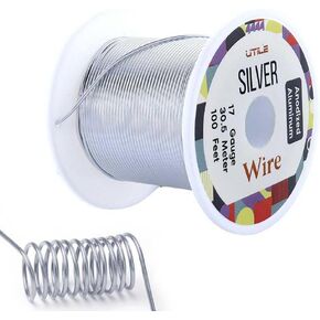 UTILE Armature Aluminum Wire 100 ft 15 Gauge 1.8 mm Anodized Craft Bendable Wire – Sculpting Metal Gold Wire for Bonsai Trees, Clay, Crafts, Plants, Gardening, Beading and Jewelry Making (Gold) in Kuwait