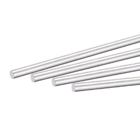 MECCANIXITY Aluminum Solid Round Rod 5mm Diameter 300mm Length Lathe Bar Stock for DIY Craft Pack of 4Pcs