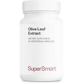 Supersmart - Olive Leaf Extract 250 mg Per Day - Standardized to 32% Oleuropein - Immune System Booster | Non-GMO & Gluten Free - 60 Vegetarian Capsules