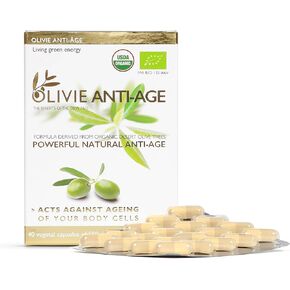 Organic Antioxidant Polyphenols Rich Olive Leaf Extract Supplement Capsules Olivie | Hydroxytyrosol Oleuropein Anti Aging Supplement | 40 Capsules in Saudi Arabia