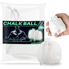 2PCS Chalk Ball - Climbing Chalk Ball Gymnastics Chalk Magnesium Ball Lifting Chalk for Gym, Gymnastics, Grip, Climbing, Weightlifting (2.1 OZ Each)