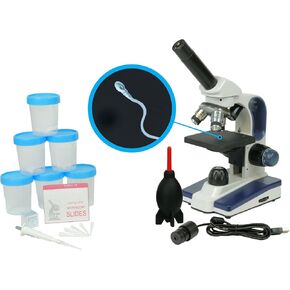 Micro Safari Home Sperm Observation Microscope Kit, Microscope Included. See Your Own Sperm at Home, Estimate Your Sperm Count, Discreetly Ships in a Plain Cardboard Box.