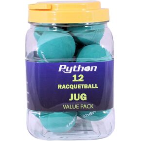 Python Racquetball (Green Racquetballs (Value Pack - 12 Ball Jug