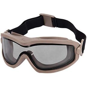 ANSI Rated Anti-Fog Tactical Goggles with Helmet Rail Adapters