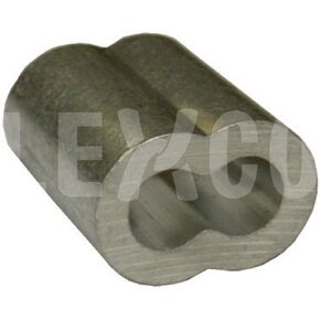 Lexco Cable 132S Wire Rope Sleeve 1/32 Aluminum (500 Pieces/Pack)