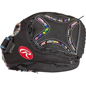 Rawlings Sporting Goods Champion Lite Series Sizenameinternal" Glove with Basket Web CL125B, black, 12.5