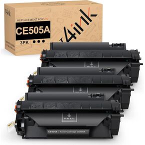 v4ink 4PK Compatible Toner Cartridge Replacement for HP 05X CE505X Toner Cartridge Black for HP P2050 P2055 P2055d P2055dn P2055x Pro 400 M401n M401dne M401dw M425dn M425dw Printer