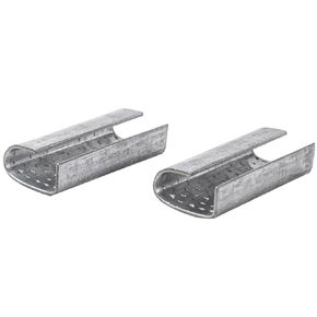 100 Pcs Packaging Strapping Open Serrated Seals, Incontesta 3/4" Strap Width Polyester(PET) Banding Clips for Plastic and Metal Buckles