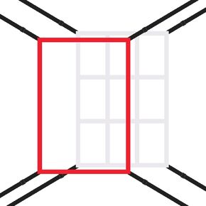 2Pcs Strike Zone Target Net,13.5x21.5in Adjustable Strike Zone Net for Baseball&Softball Nets,Lacrosse Net,Barrier Net,Portable Strike Zone Plate for Baseball Pitching Accuracy Improve
