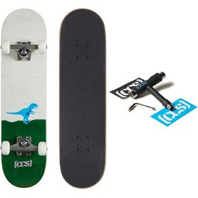 [CCS] Mini Skateboard Complete | 7.00 x 27.75 Inches | Maple Wood | Professional Grade | Fully Assembled with Skate Tool & Stickers | Kids, Youth | Boys & Girls