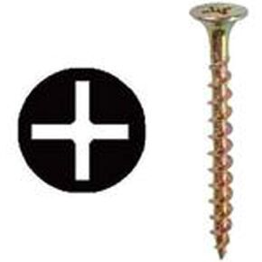 L.H. Dottie WRT6114 Drywall Screw, Bugle Head, Phillips, 6 by 1-1/4-Inch Length, Yellow Zinc, 500-Pack