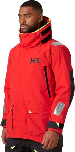 Helly Hansen Skagen Waterproof Jackets for Men Featuring Windproof Sailing Fabric and Packable Neon Yellow Hood, GOLD RUSH - X Large in Saudi Arabia
