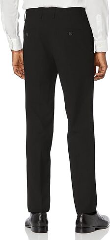 Kenneth Cole Reaction Men's Slim Fit Solid Performance Dress Pant, Black, 30W x 29L in Saudi Arabia