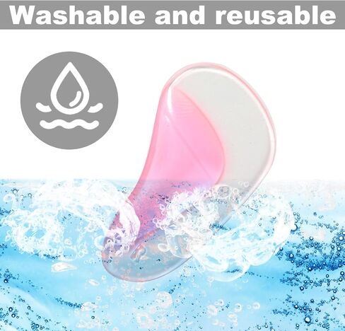 6 Pairs Arch Supports Cushions, Self-Adhesive Arch Support Sandals Shoe Inserts Non Slip Soft Gel Arch Support Pads Gel Arch Insoles Foot Heels Arch Supports for Man Women (Transparent) in Saudi Arabia