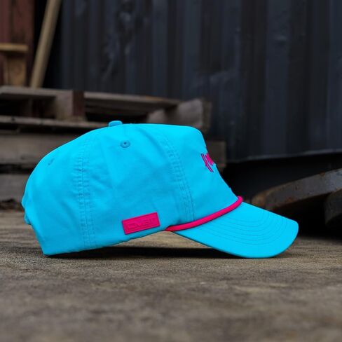 Combat Iron Hoochie Daddy Crushable Summertime Rope Hats for Men, Unstructured Snapback Performance Water-Resistant Baseball Cap Men & Women - Seamform Teal in Kuwait