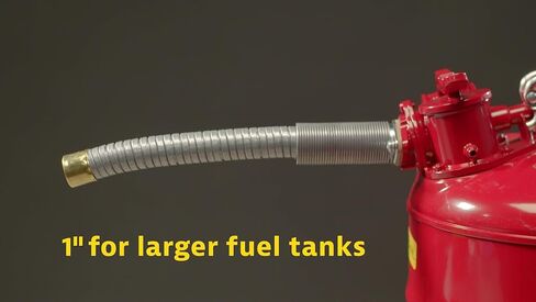 علبة أمان خضراء من Justrite سعة 1 جالون من النوع II للزيت مع مانع اللهب، وغطاء ذاتي الإغلاق، وفوهة معدنية مرنة مقاس 5/8 بوصة، مصنوعة في الولايات المتحدة الأمريكية، علبة تخزين قابلة للاشتعال من الفولاذ المجلفن، 7210420 in Kuwait