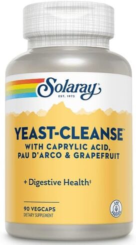 YHN Yeast-Cleanse | with Caprylic Acid, PAU Darco, Grapefruit Seed Extract & Tea Tree Oil | Healthy Cleansing Support | 30 Servings | 90 VegCaps in Saudi Arabia