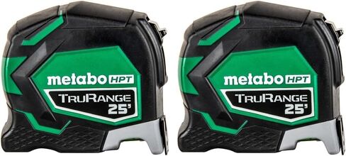 Metabo HPT 25 Ft Tape Measure, 17-Ft Reach & 14-Ft Standout, Wire Belt Clip and Lanyard Attachment, 1/8-Inch Incremental Fractions, Manual Blade Stop, TruRangeTM, 115925M in Saudi Arabia