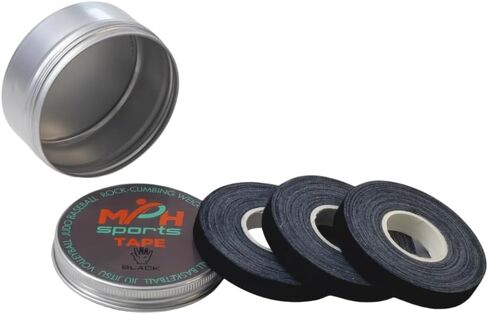Tape - (3 Rolls - 0.39 inch/32 feet Long) | Athletic Finger Tape for Judo, Jiu Jitsu, Weight Lifting, Volleyball, Rock Climbing, Baseball | Latex-Free Medical Tape with Portable Tin in Saudi Arabia