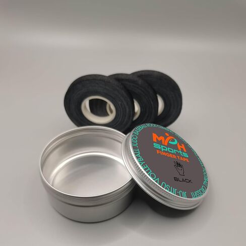 Tape - (3 Rolls - 0.39 inch/32 feet Long) | Athletic Finger Tape for Judo, Jiu Jitsu, Weight Lifting, Volleyball, Rock Climbing, Baseball | Latex-Free Medical Tape with Portable Tin in Saudi Arabia