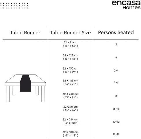Encasa Table Runner 13x72 in Long | Cotton Canvas Fabric | Sunbeam Yellow Solid Color | Machine Washable & Durable in Saudi Arabia