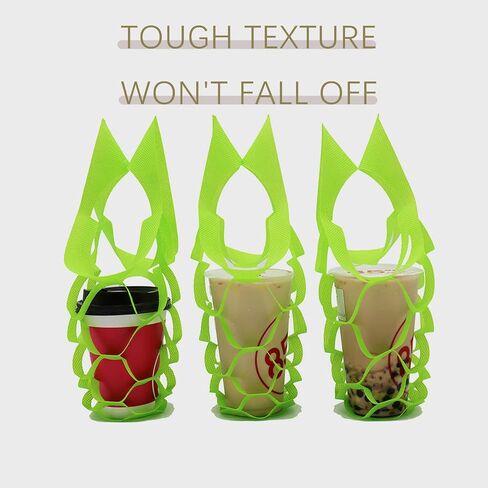 100Pcs Non Woven Drink Packaging Bags, Eco Friendly Net Carry Bag Single Cup Drink Carrier with Handle for Delivery and Take Out, Portable Drinks Cup Holder Pouch Restaurant Coffee Shop Supplies in Saudi Arabia
