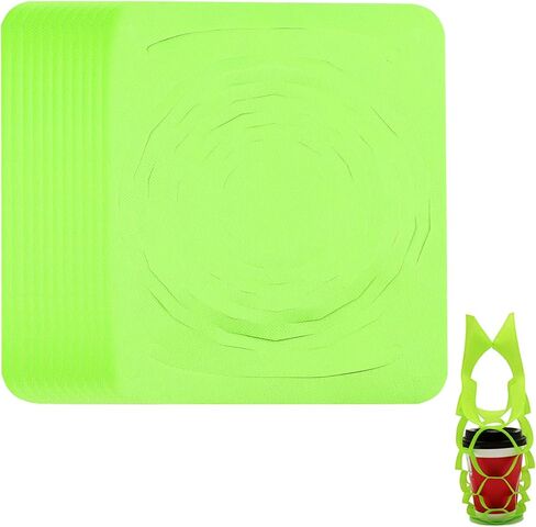 100Pcs Non Woven Drink Packaging Bags, Eco Friendly Net Carry Bag Single Cup Drink Carrier with Handle for Delivery and Take Out, Portable Drinks Cup Holder Pouch Restaurant Coffee Shop Supplies in Saudi Arabia