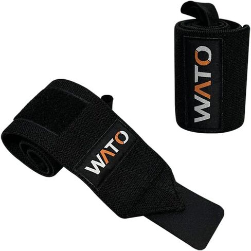 أغطية معصم رياضية / أحزمة معصم لرفع الأثقال، أحزمة رياضية شديدة التحمل مع حلقات إبهام، لفافة لمنافسة رفع الأثقال، تدريب القوة، كمال الأجسام - دعامة معصم للرجال والنساء، عبوة من قطعتين in Kuwait