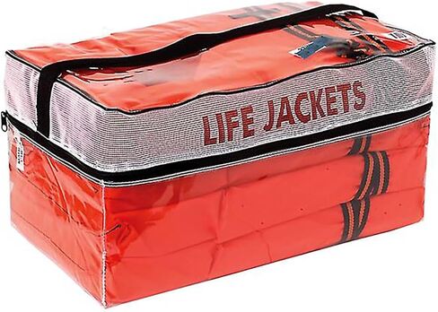 Kemp USA Type 2 PFD Life Jacket for Adults - Lightweight & Adjustable Adult Life Jacket with Buckle Closure - Orange in Saudi Arabia