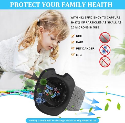 4 قطع غيار فلتر مكنسة CH701 متوافقة مع مكنسة Shark Cyclone PET المحمولة CH700، CH701، CH701C، CH700W، قطع غيار فلتر مكنسة Shark المحمولة باليد XDCFCH700. in Kuwait