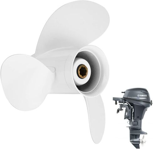 OEM Outboard Propeller 12 1/4x9 Aluminum Boat Propeller fit Yamaha Engines 25-60HP 3-1/2" Gearcase Engines 13 Spline Tooth OEM Parts No.663-45956-01-00,RH in Saudi Arabia