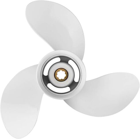 OEM Outboard Propeller 12 1/4x9 Aluminum Boat Propeller fit Yamaha Engines 25-60HP 3-1/2" Gearcase Engines 13 Spline Tooth OEM Parts No.663-45956-01-00,RH in Saudi Arabia